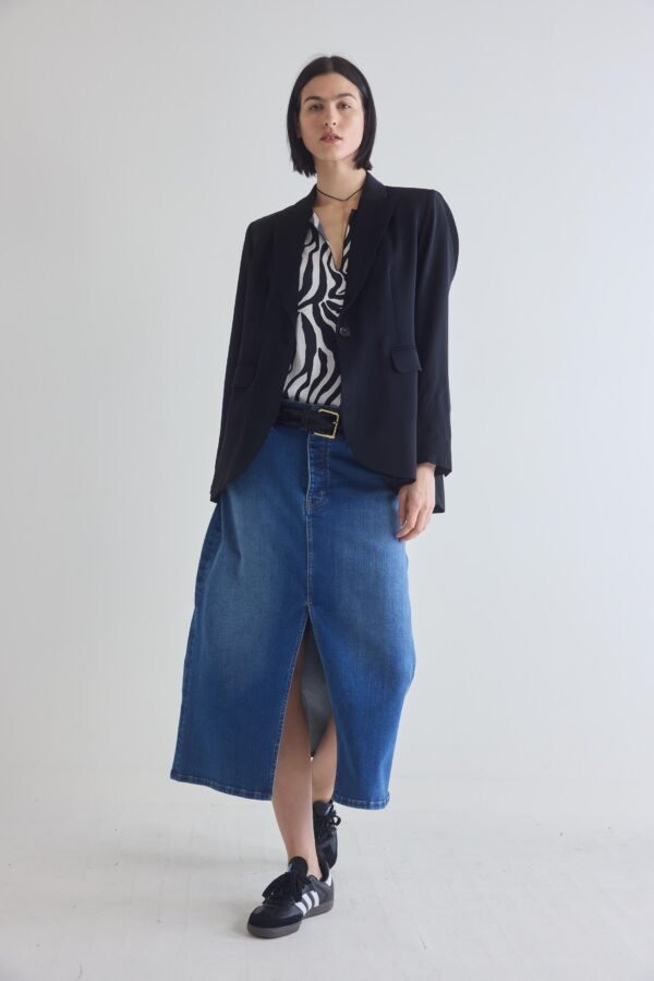 The 90's Denim Midi Skirt