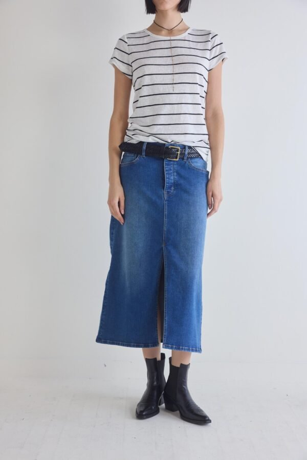 The 90's Denim Midi Skirt