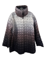 Ombre Quilted Short Signature Coat