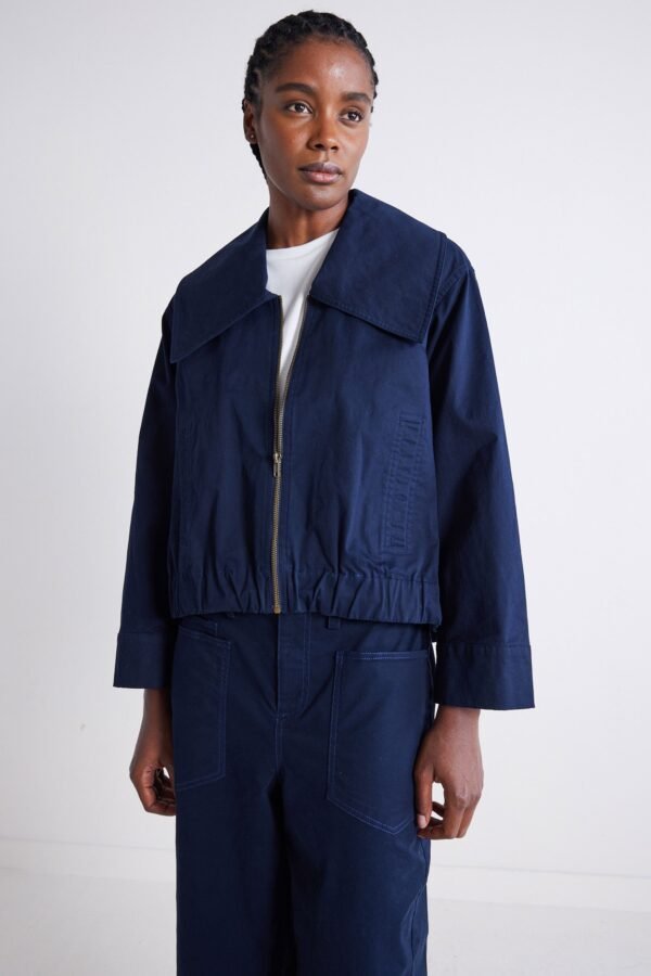 Bite the Bullet Cropped Cargo Twill Jacket