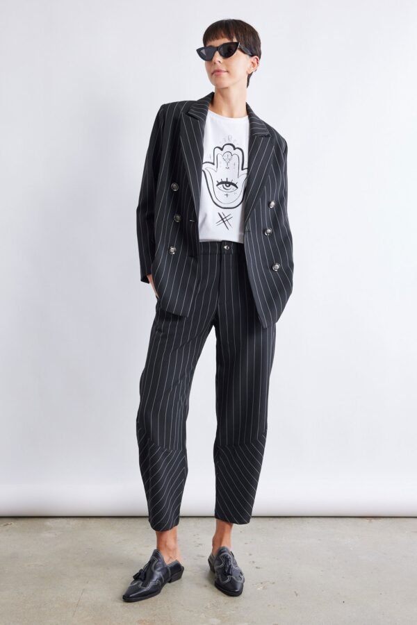 The Pinstripe Wide-ish Pants